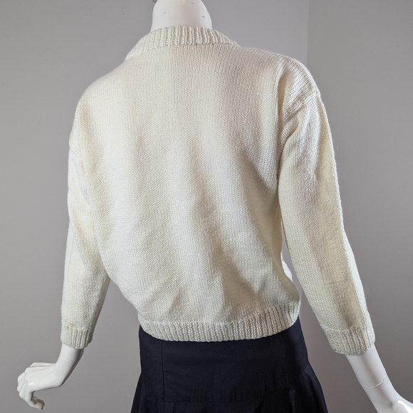 Handmade Betty Boop Knit Sweater Vintage Style Cropped Graphic Pullover Petite X - Picture 6 of 6